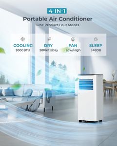 Portable Air Conditioner 9000 BTU – Compact Cooling Unit