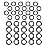 Twinkle Star Pressure Washer O-Rings for 1/4", 3/8" Quick Connect Coupler, 40 Pack