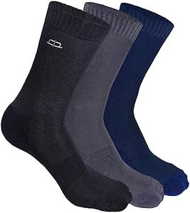 HEELIUM Bamboo Socks For Men|Crew Length Socks|Formal & Office Wear|Odour Free & Breathable|3X Softer Than Cotton Socks, Multicolor