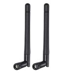 Bingfu Dual Band WiFi Antenna 3dBi SMA Male Antenna(2-Pack) for Wireless Vedio Security IP Camera Recorder Surveillance Recorder Truck Trailer Rear View Backup Camera Reversing Monitor