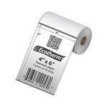 4" x 6" Mobile Printer Labels | 25 Rolls | 2625 Labels | fits Zebra ZQ630, QL420, and QLn420 Printers | Black Mark On Liner | .75" Core Rolls | by Ecotherm