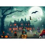 Jigsaw Puzzles for Adults 1000, Puzzles for Adults, Challenging Puzzles, Puzzle Game for The Whole for Women, Gifts for Men, Theme:Halloween Fog Castle