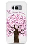 Inspired Cases - 3D Textured Galaxy S8 Case - Rubber Bumper Cover - Protective Phone Case for Samsung Galaxy S8 - Ribbon Tree - Support Breast Cancer Awareness