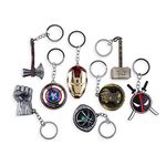 RainSound Metal Superhero keychain (Pack of 8)