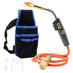 Zosany Propane Torch, Mapp Gas Torch with Included Holster, Trigger Start Hose Torch, Map Gas Torch Kit Adjustment Knob, Brazing Torch Kit, for Welding Soldering Lighting HVAC DIYer