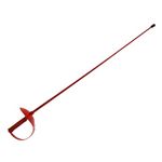 Fencing Practice Blade, Kids Plastic Sword (Sabre, Red)