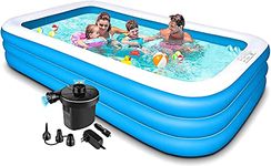 Kreative Marche® Best Way Inflatable Portable Swimming Pool (10 Feet (with Electric Pump))