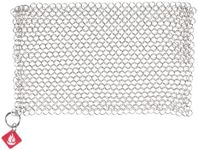 Knapp Made CM Scrubber 9" Small Ring Chainmail Scrubber - for Cast Iron, Stainless Steel, Hard Anodized Cookware and Other Pots & Pans - Multiple Sizes (9" x 6")