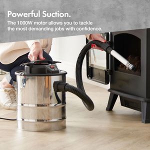 VonHaus 15L Ash Vacuum Cleaner – Powerful Fireplace & Stove Vac