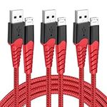 GOPALA Micro USB Cable 6FT, 3Pack A