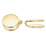 12mm Pressure Earrings for Keloids 18K Gold Plated Stainless Steel Compression Earring for Swelling Clip on Jewelry for Women and Men, 18K Gold Plated, No Gemstone