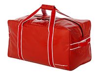 Winnwell Classic Team Hockey Bag - Sports Equipment Bags for Ice Hockey, Football, Ringette Gear - Stores Shoulder Elbow Shin Pads, Gloves, Skates, Neck Guard, Helmut, Tape(Junior, Red)