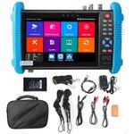 WANLUTECH Upgraded 8K IP Camera Tester, CCTV Tester 7 inch Touchscreen 8MP TVI CVI AHD CVBS Camera Tester RJ45 Cable Tester PoE Network Tools RS485 WiFi HDMI I/O VGA in (IPC-9800ADH Pro)