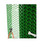 SAI PRASEEDA PVC Garden Fencing Net_Mesh_4 Feet Height X 15 Feet Length_UV Stabilized 800 GSM Anti Bird Net Green Color with 1 Cutter,100 PVC Tags FN:10