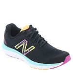 New Balance Women's Fresh Foam 680 V7 Running Shoe, Black/Surf/Lemonade, 8