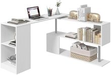 HOMCOM L-Shaped Computer Desk, 360°