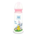 Mee Mee BPA-Free Baby Feeding Bottle, Eazy Flo Technology, Anti-Colic Valve, 0-3 Years (Pink, 250 ML (Pack of 1))