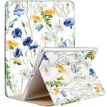 DuraSafe Cases For iPad 10.5 Inch Air 3rd Gen [ PRO 10.5 Air 3 ] 2017/2019 A1701 A2152 A2123 MUUL2HN/A MUUK2HN/A MUUJ2HN/A MQDX2HN/A Printed Cover Corner Extra Shock Protection - Blue & Yellow Flowers