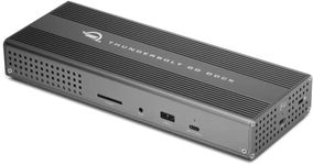 OWC Thunderbolt Go Dock, 11 Ports, Built in Power Supply, 90W Charging, Thunderbolt 4 (USB-C), USB 3.2 Type-C, USB 3.2 Type-A, USB 2.0, HDMI, 2.5GbE, SD, Compatible with Thunderbolt and USB-C Devices