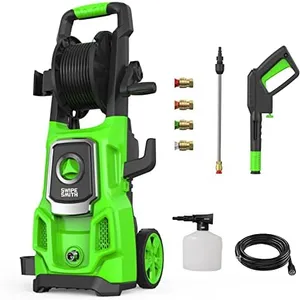 Electric Pressure Washer, SWIPESMITH 3500 Max PSI, 2.6 GPM Power Washer Machine with Hose Reel, 4 Quick-Connect Nozzles, Foam Cannon for Car/Patio/Driveways Cleaning