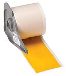 Brady All Weather Permanent Adhesive Vinyl Label Tape for M710 and BMP71 Printers - 2" x 50', Yellow. M7C-2000-595-YL