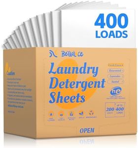 Laundry Detergent Sheets - Laundry Sheets, 400 Loads, Eco-Friendly, Plastic-Free, Fresh Linen Scent, Space Saving, Fast Dissolve & Hypoallergenic
