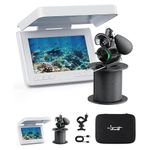 Underwater Fishing Camera,Fishing Camera Ice vexilar Fish find 4.3 inch HD Display Screen Underwater W/ 5000mah Li-Battery,65ft Cable and 12pcs Ir Lights for Boat Lake Kayak Ice Fishing