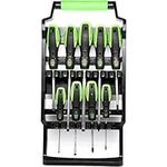 TOOLZILLA Screwdriver Set - Magnetic Screwdriver Kit - Screw Drivers Tool Kit - Full Compatibility Slotted, Phillips, and Flat Head Screws - Heavy Duty and Quick Grip Screw drivers - 9-Piece