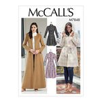 McCall's Patterns McCall's Women's Knee and Ankle Length Formal Winter Coat Sewing, Plus Sizes 18W-24W Patterns