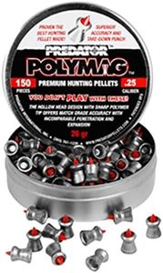 Polymag Predator Polymag Air Gun Pellets (Gray/red, .25 Caliber)