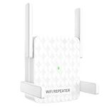 Maxuni WiFi Extender Booster, WiFi Boosters and Signal Amplifier, WiFi Signal Booster for Home Cover Up to 9800sq.ft, WiFi Extender Signal Booster with Integrated Antennas Ethernet Port