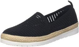 Skechers Women's 113245 Ballet Flat, Black, 5 US