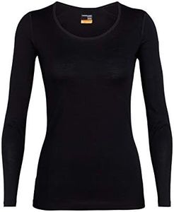 Icebreaker Merino Womans 200 Oasis LS Scoop Black