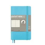 LEUCHTTURM1917 357662 Notebook Pocket (A6) Softcover, 123 Numbered Pages, Ruled, Ice Blue