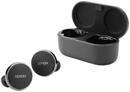 Denon PerL Pro True Wireless Earbuds - Adaptive Active Noise Cancelling, Personalized Sound with Masimo Adaptive Acoustic Technology, Spatial Audio, Long-Lasting Battery, Wireless Charging, Black