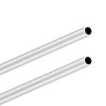 LAVMHAB 6063 Aluminum Tube 16mm OD x 2.0mm Wall Thickness 300mm Length, Aluminum Round Tubing Seamless Straight Pipes (2pcs)