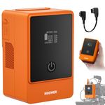 Neewer Mini V Mount Battery 6800mAh 99Wh 14.5V, V Lock Battery with 65W PD Type C/D Tap/BP/USB A/Dual DC Port/OLED Display for Video Camera Camcorder Compatible with SmallRig BMPCC 4k 6k,PS099E Orange