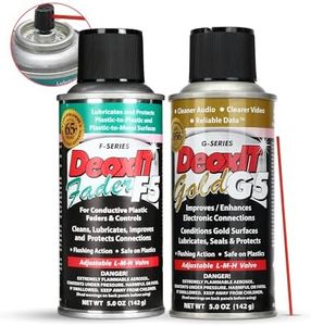 DeoxIT Electronic Contact Care Pack – Includes F5S-H6 FaderLube 5% Spray 5 oz and DeoxIT G5S-6 Gold Contact Enhancer 5% Spray 5 oz