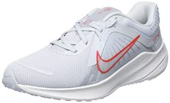 Nike Womens Running Shoes, WMNS Quest 5-Pure Platinum/LT Crimson-Wolf GREY-DD9291-007-3UK