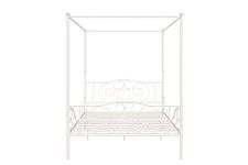 DHP Canopy Metal Bed, Full, Off White