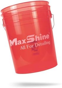 Maxshine 5gal Universal Red Detailing Bucket – Car Wash Bucket for Scratch-Free Washing, Garage Storage & Detailing Tools – Holds Soap, Foam Cannon, Microfiber Towels & More