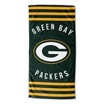 Northwest NFL Green Bay Packers Unisex-Adult Beach Towel, 30" x 60", Stripes