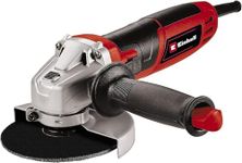 Einhell 115mm Angle Grinder TC-AG 115/750 | 750W, 4 Inch Grinder For Cutting, Grinding, Polishing and Sharpening | Soft Start, Spindle Lock, Additional Handle,Black, Red