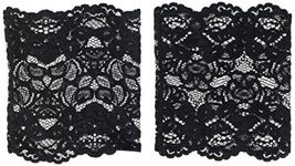 K. Bell Socks Women's Lace Boot Cuff, Black, One Size (KBWF20W001-01)