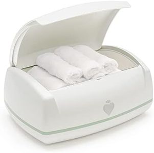 Prince Lionheart Warmies Wipes Warmer Designed for Reusable Cloth Wipes | Soft Glow Nighlight | Includes 1 everFRESH Pillow and 4 Warmies Cloth Wipes