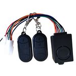 ebikefans Anti-theft Alarm System with Remote for 36V 48V 60V 72V Brushless Controller/Electric Bike/Scooter/Tricycle (2P 4P3 Connector)