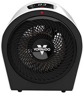 Vornado Velocity 3R Whole Room Heater – White – Velocity Tuned Heat with Adjustable Thermostat, 3 Heat Settings + Fan Only, 1-9 Hour Timer & Tip-Over Protection for Whole-Room Comfort