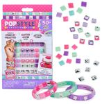 Cool Maker PopStyle Bracelet Maker Expansion Pack, 50+ Gem Beads for Bracelets, Makes 3, Bracelet Making Kit, DIY Arts & Crafts Kids Toys for Girls