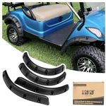 10L0L Golf Cart Front Rear Fender Flares for Yamaha G29 Drive, with Metal Hardware, Set of 4