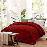 ATK-8 BEDDING Machine Washable Comforter Single Bed Single Size Microfiber 330gsm Diamond Stitch Winter Comforter (60" x 90" Inches/152cm x 228cm) Blanket Quilt Rajai- Single Comforters|Burgundy